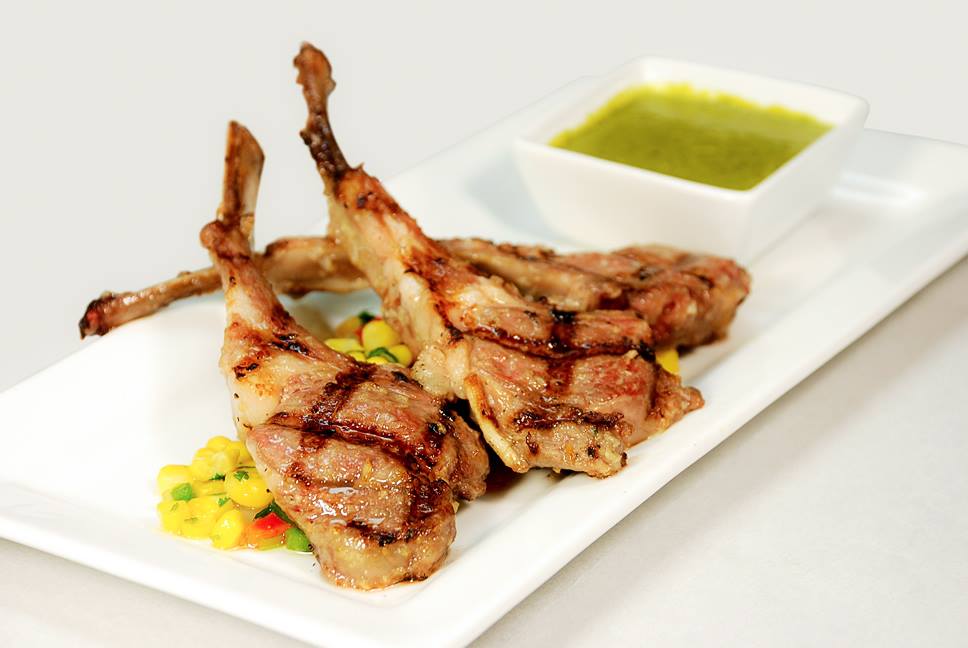 Rack of lamb lollipops